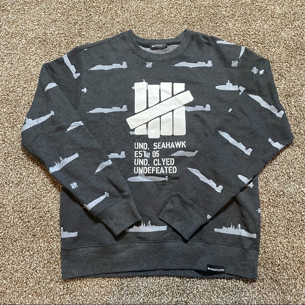 Undefeated Seahawk Sweater Crewneck Sz S